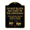 Signmission Do Not Block ANY Part of the Driveway Unauthorized Vehicles Towed at Owner Expense, BG-1824-24186 A-DES-BG-1824-24186 - alternate 1
